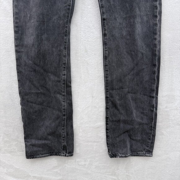 Levis 501 Jeans Mens 32x34 Black Original Fit Straight Leg Button Fly - Picture 11 of 14